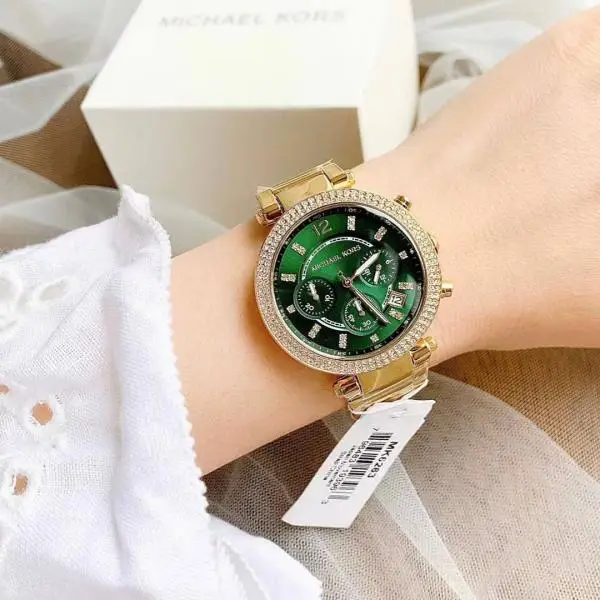 MK Parker Gold-Green With Brand BoX. - Image 2